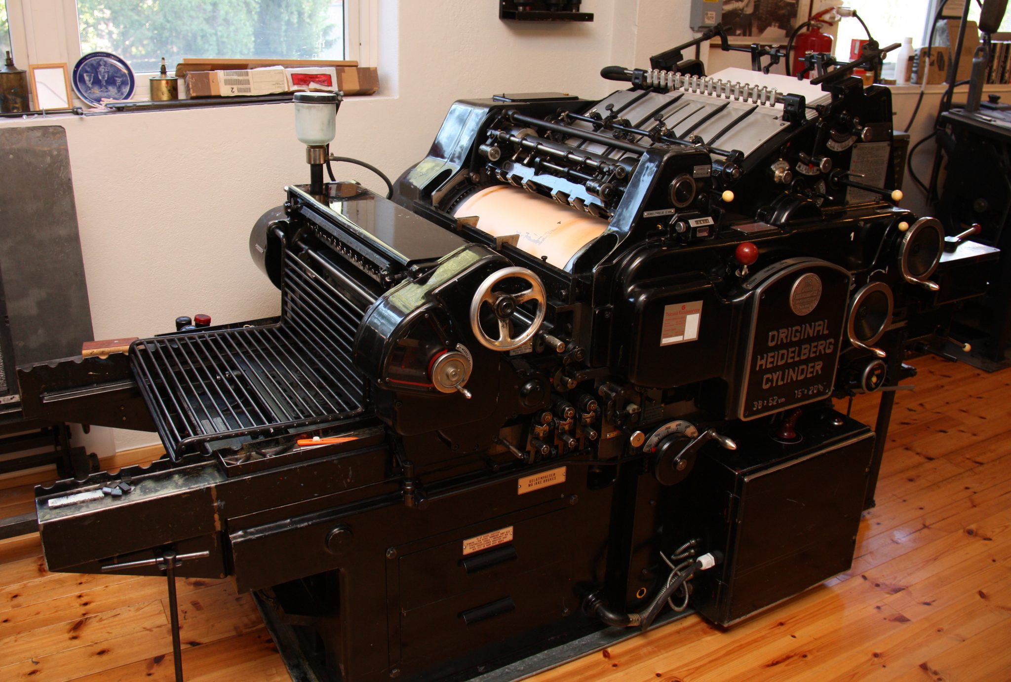 Heidelberg Cylinder Grafisk Museum Buskerud